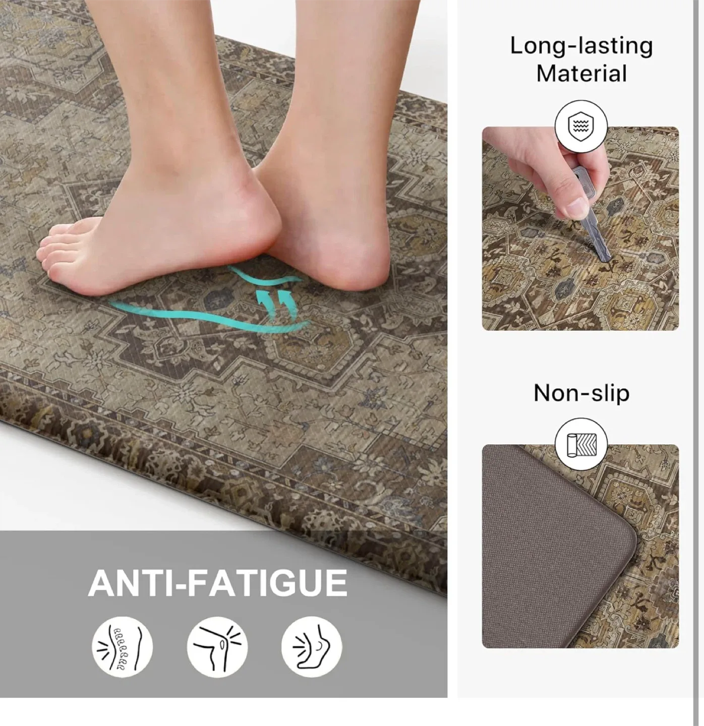 Anti-Fatigue Kitchen Mat Set 2-Pieces image indicator(3)