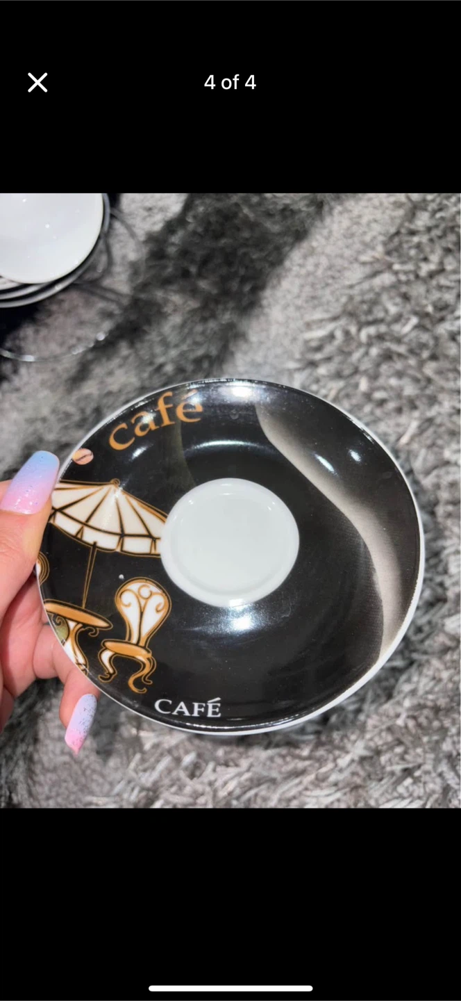 6 Cafe Coffee Cup and 6 Plates ($20) - photo 3