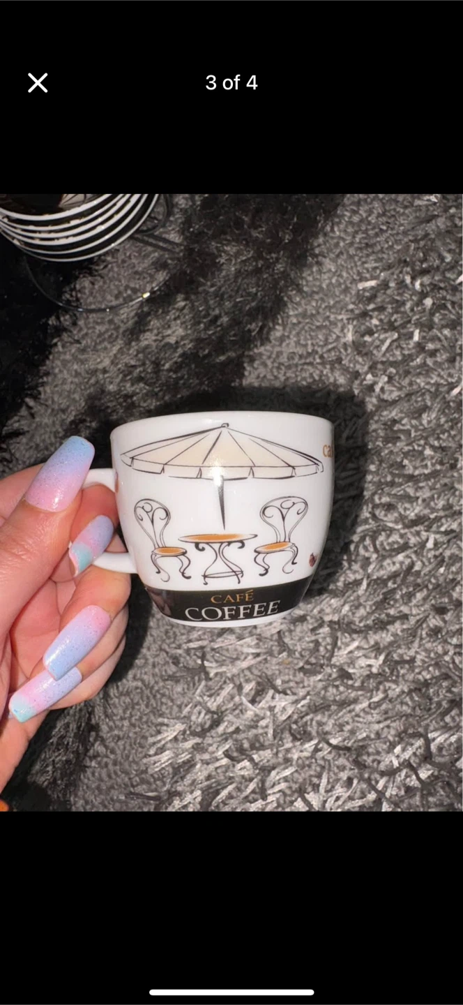 6 Cafe Coffee Cup and 6 Plates ($20) - photo 2