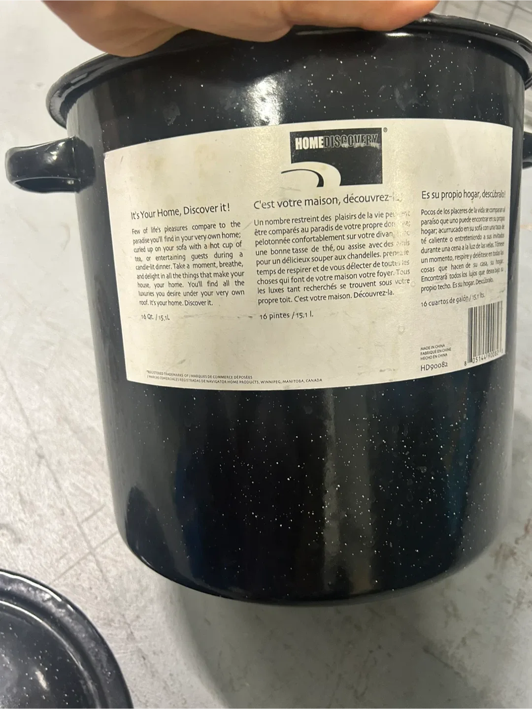 Home Discovery Stock Pot - 16 Quarts image indicator(3)