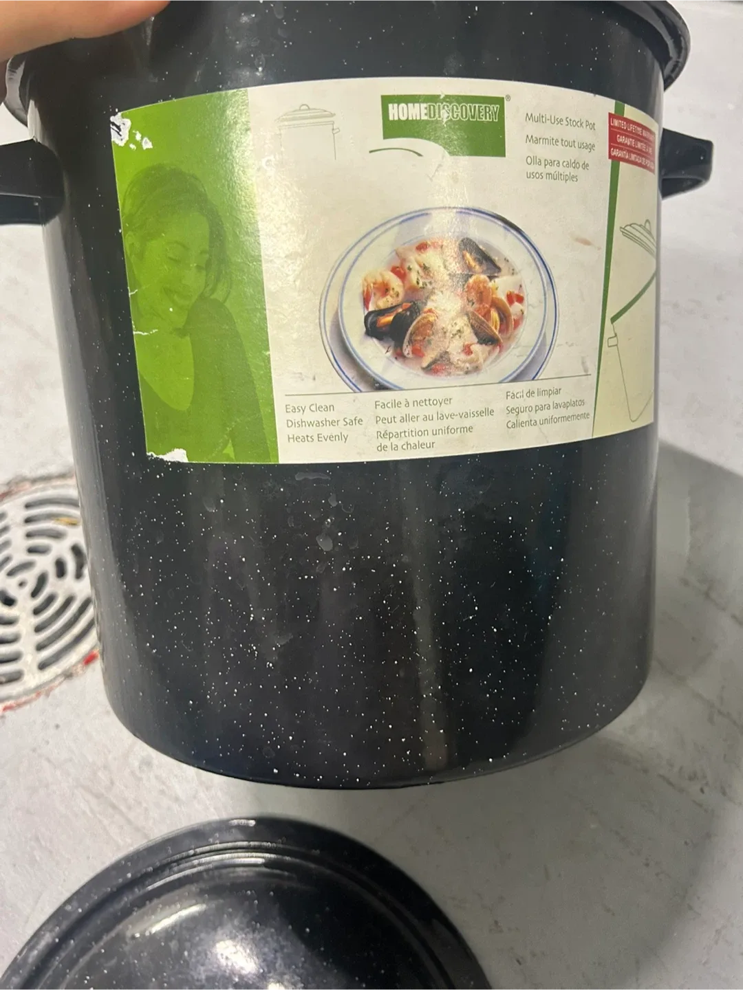 Home Discovery Stock Pot - 16 Quarts image indicator(4)