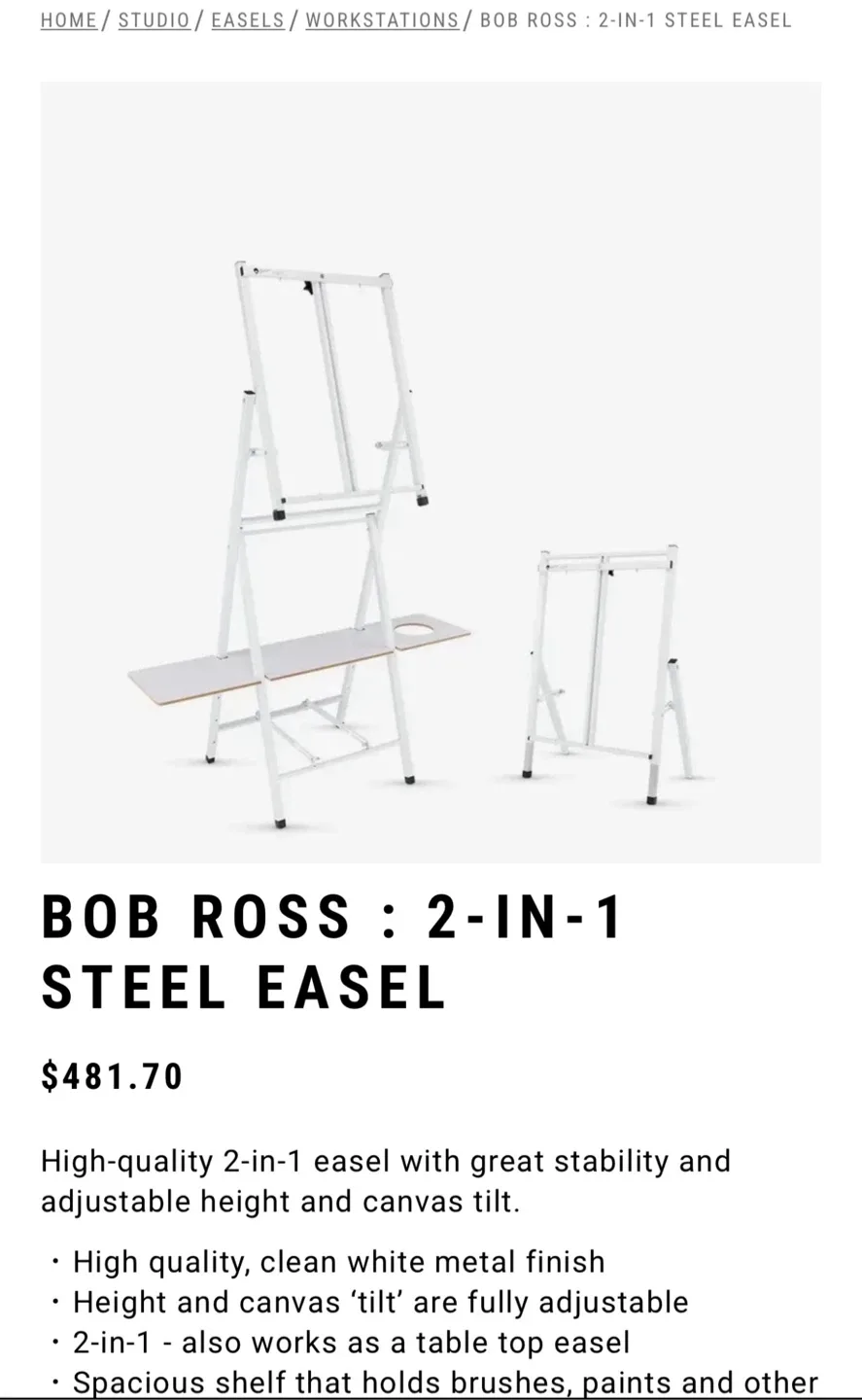 Bob Ross 2-in-1 Steel Easel image indicator(2)