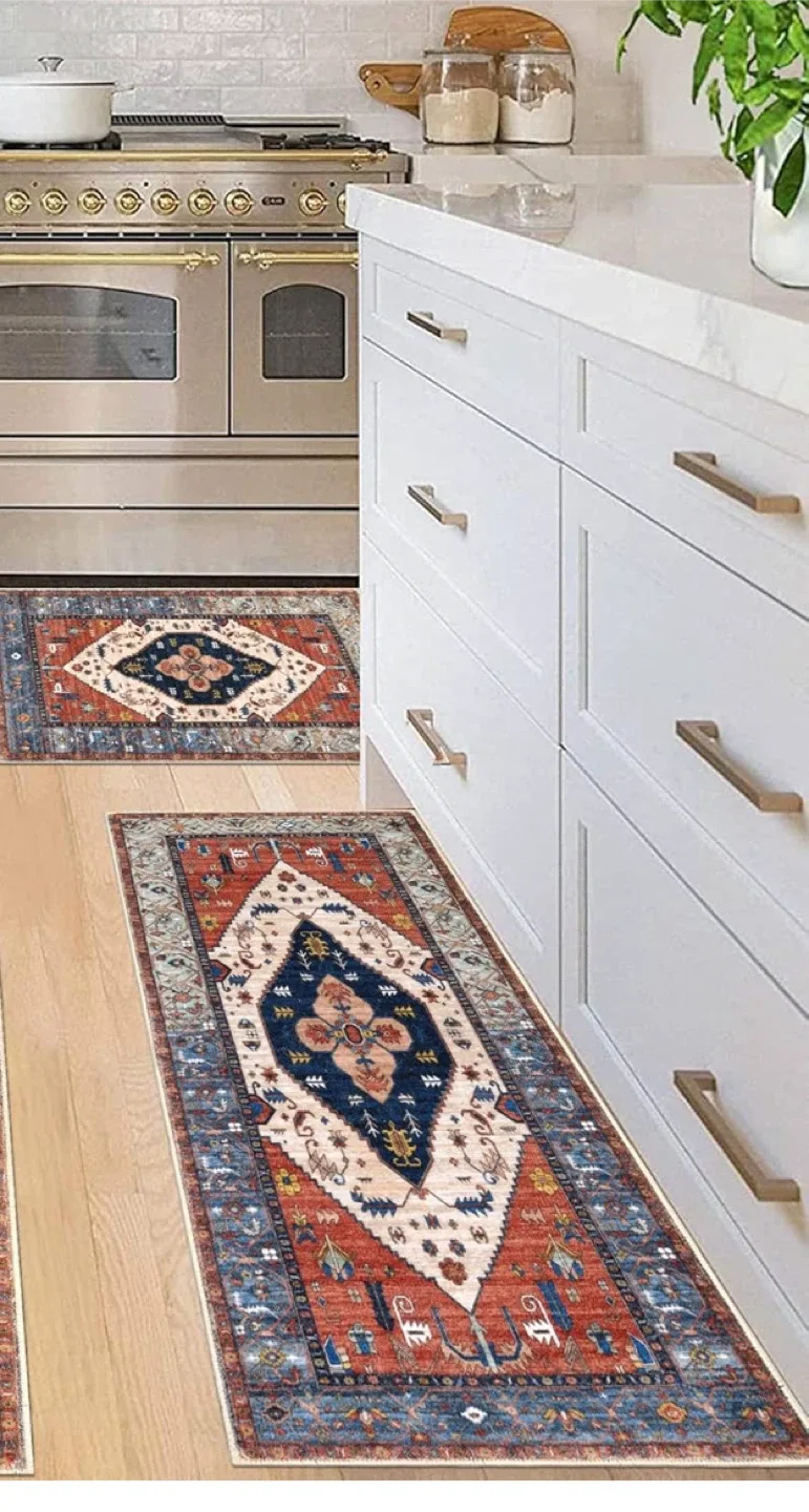 Vintage Style Kichen mats  - Machine Washable