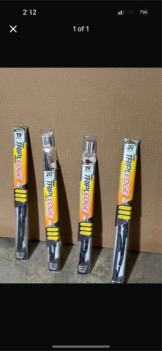 TRIPLEDGE Wiper Blades - 19" and 20" ($10 each)