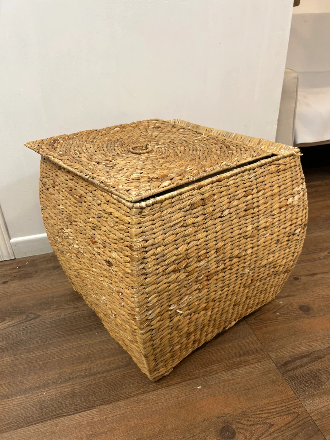 Woven Wicker Storage Box with Lid - photo 5