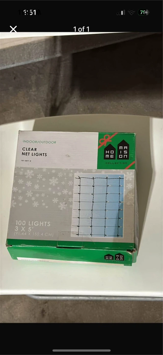 Home Maison Clear Net Lights - 3 x 5 ft ($10)