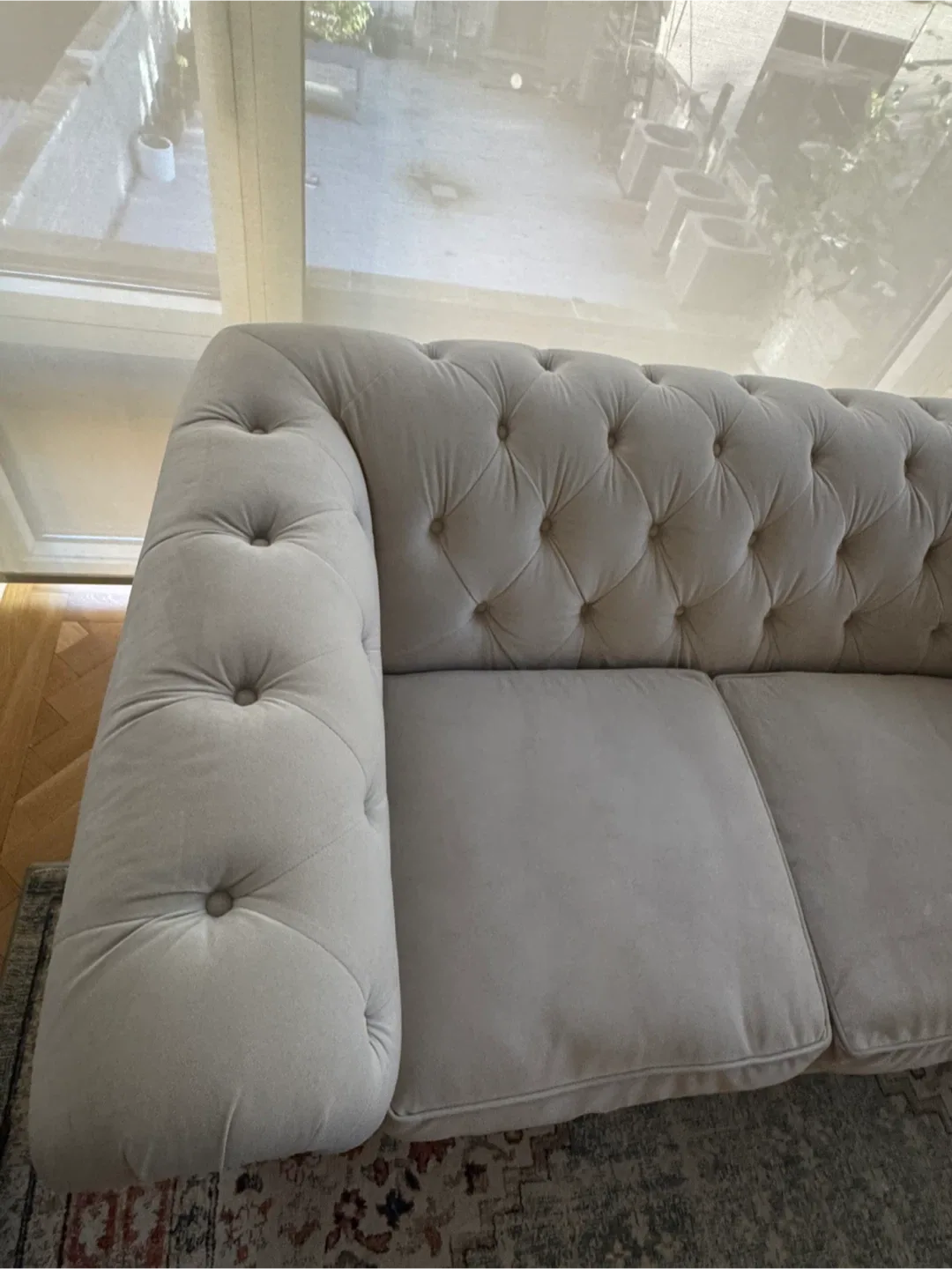 Chesterfield Style Sofa and Loveseat Set image indicator(6)