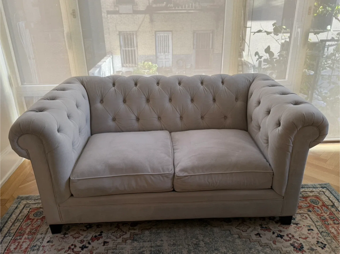 Chesterfield Style Sofa and Loveseat Set image indicator(3)