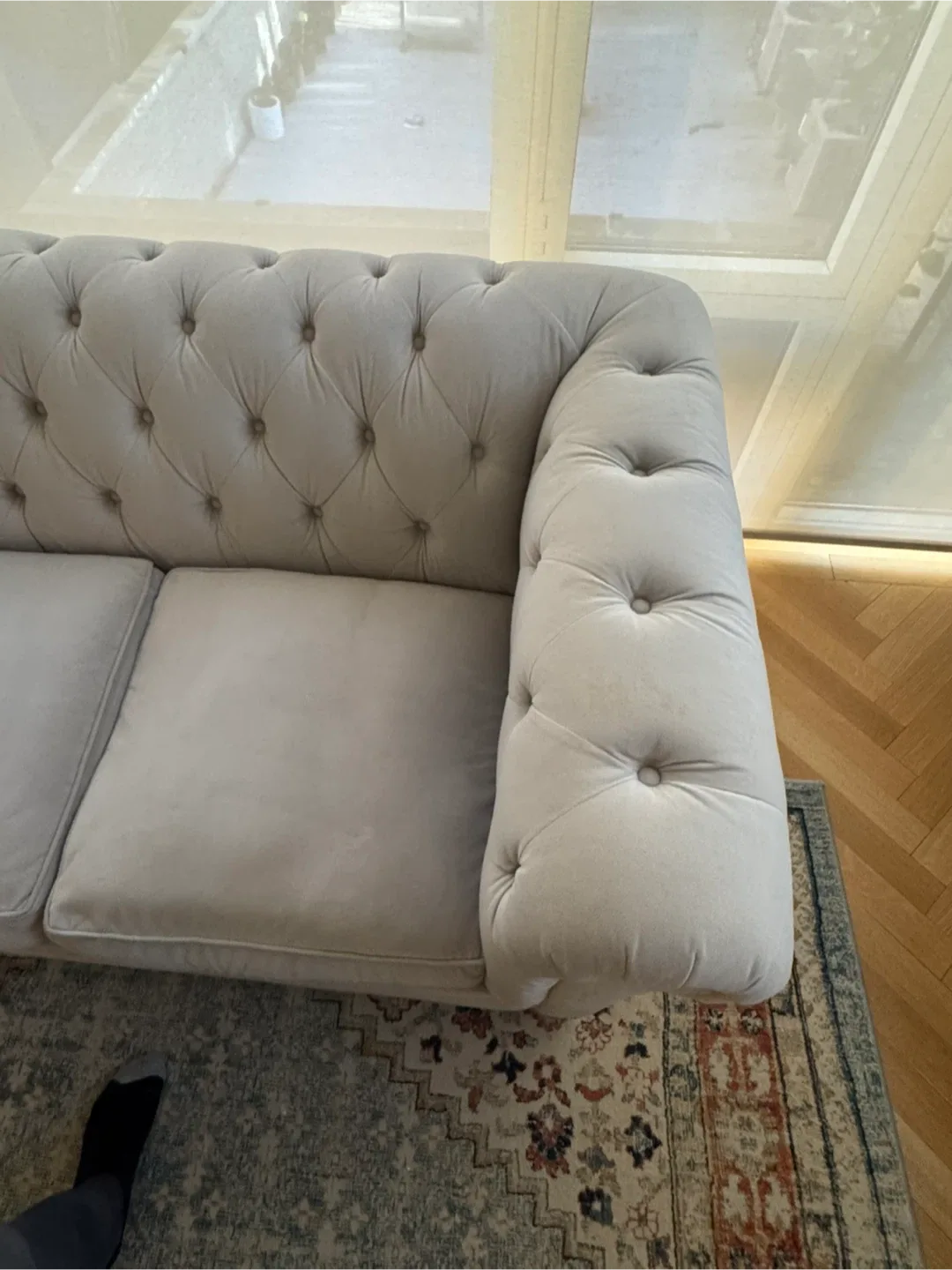 Chesterfield Style Sofa and Loveseat Set image indicator(7)