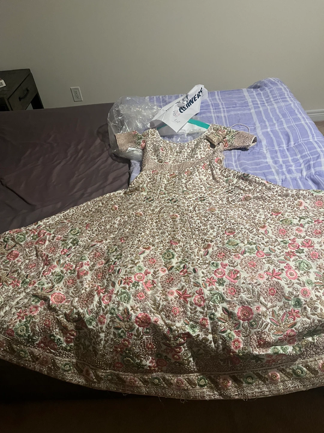 Embroidered Floral Lehenga Dress