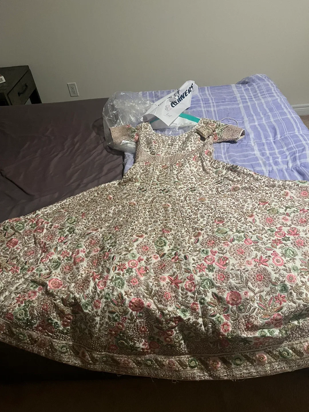 Embroidered Floral Lehenga Dress