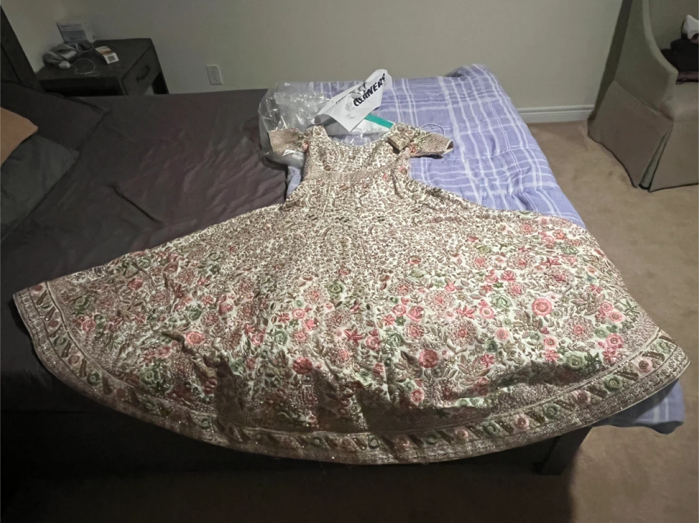 Embroidered Floral Lehenga Dress - photo 2