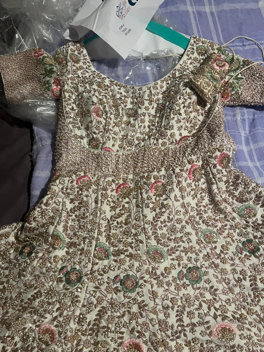 Embroidered Floral Lehenga Dress - photo 3