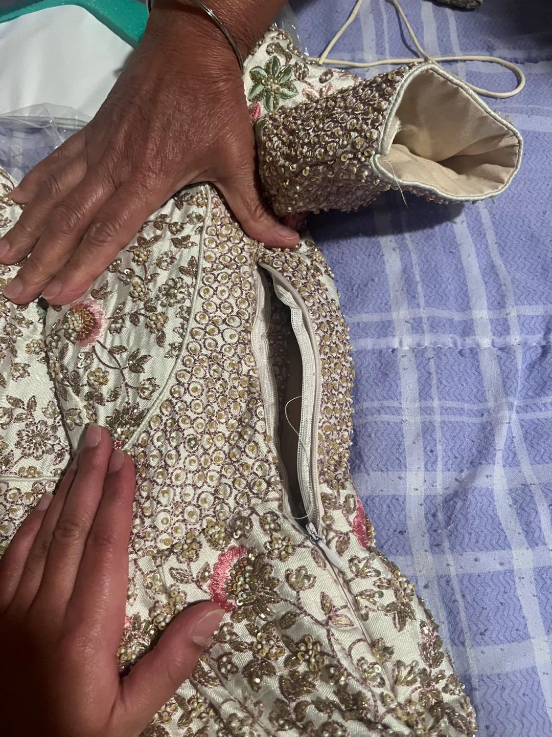 Embroidered Floral Lehenga Dress - photo 5