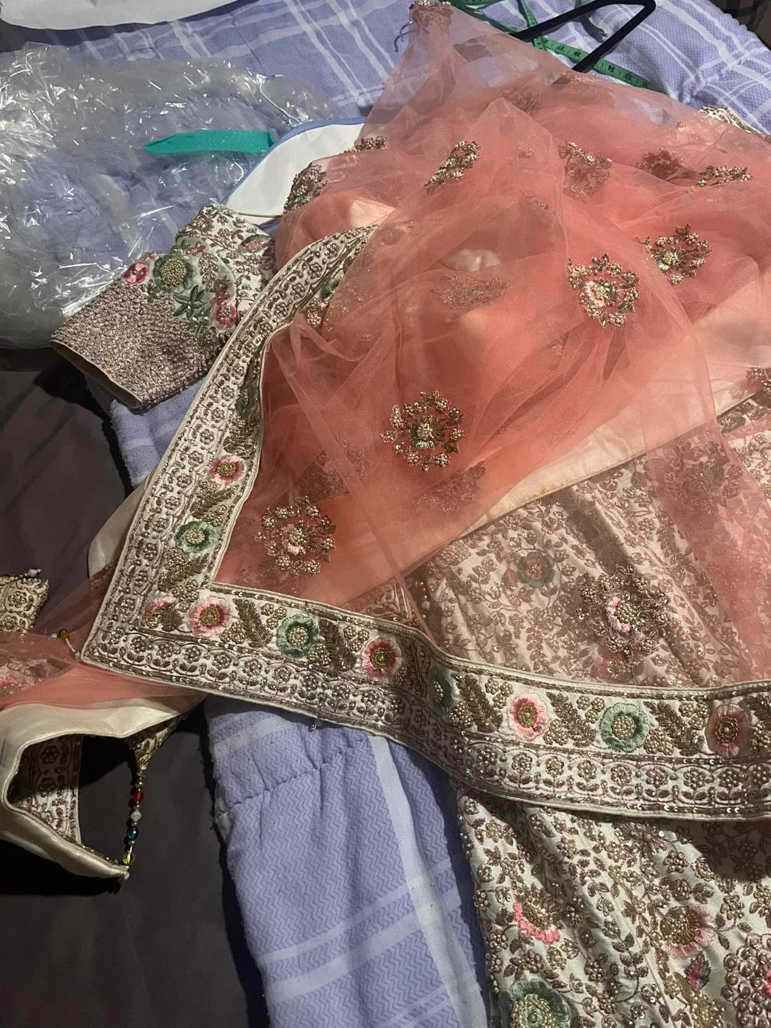 Embroidered Floral Lehenga Dress image indicator(8)