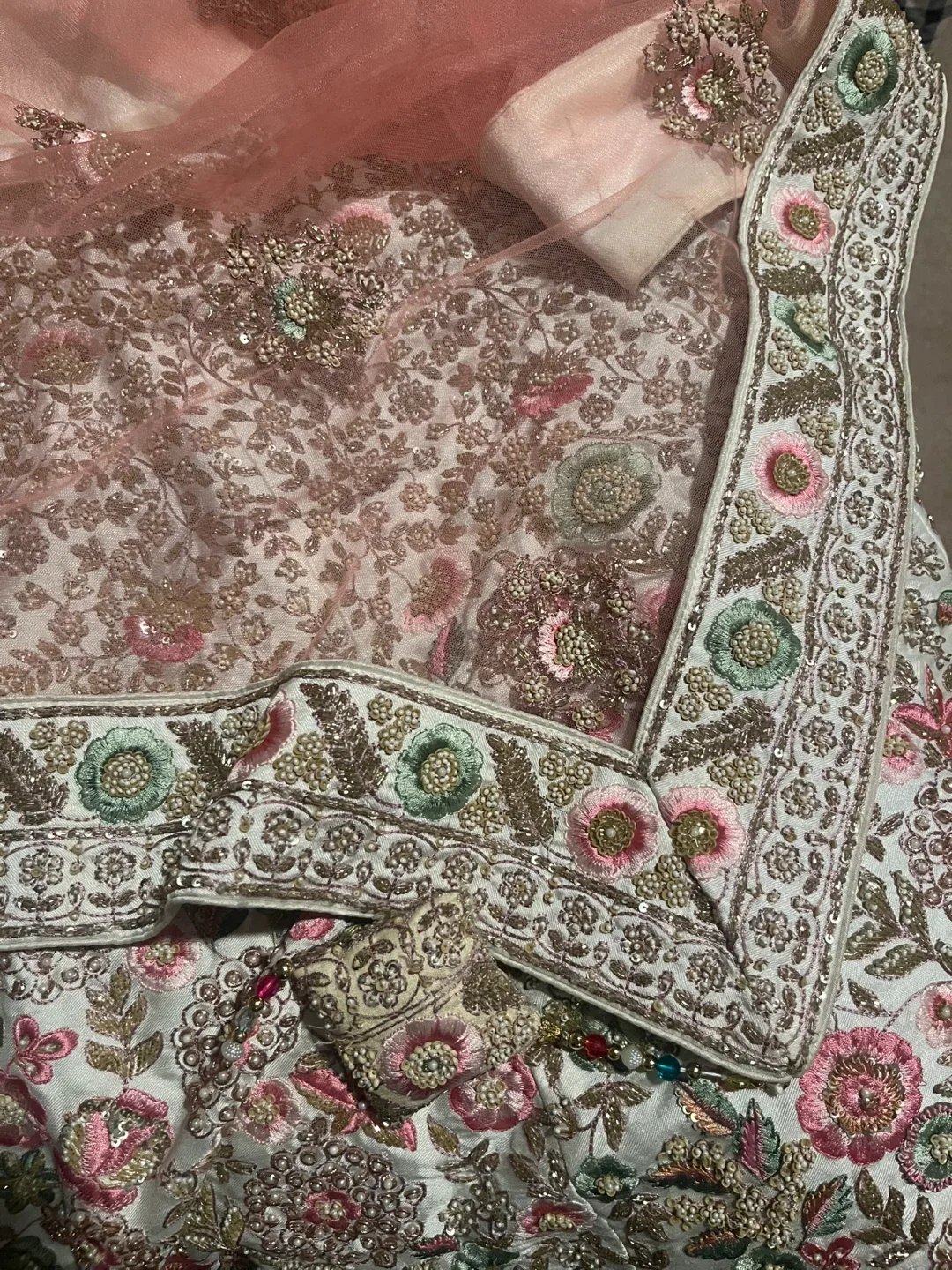 Embroidered Floral Lehenga Dress image indicator(7)