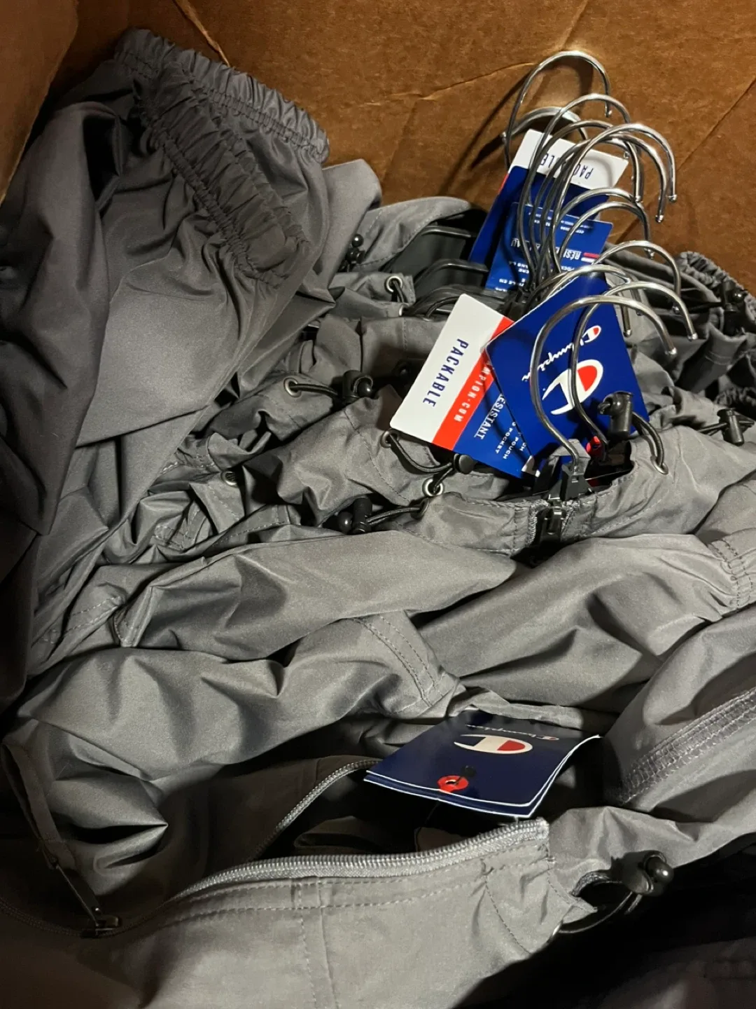 Champion Packable Jacket Gray