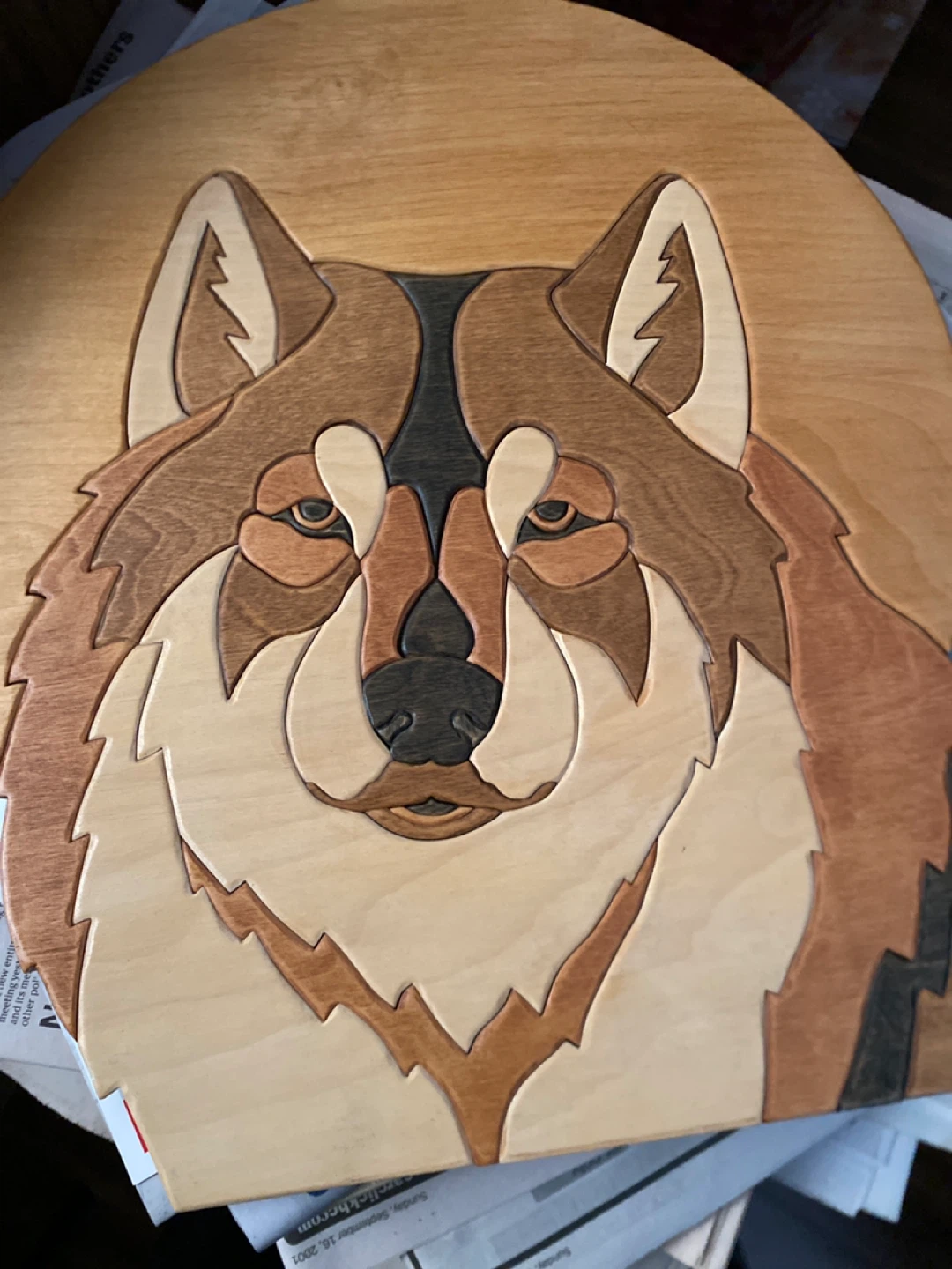 Wooden Eagle Wall Art