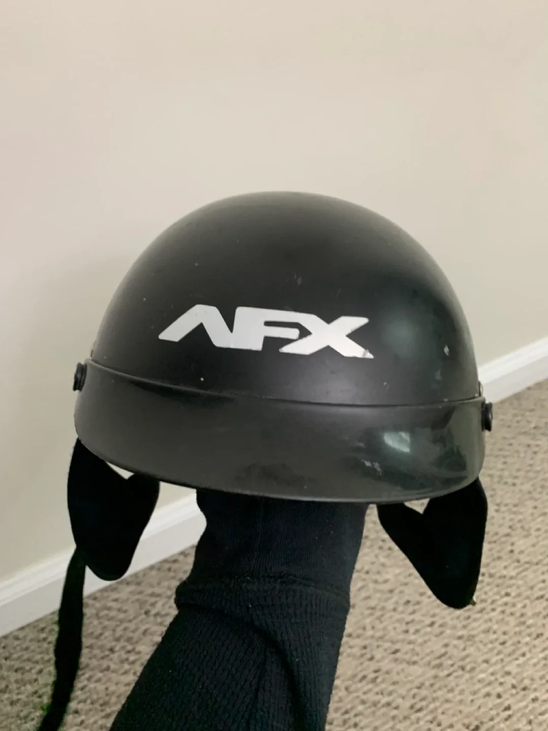 AFX Motorcycle Helmet - Black / medium