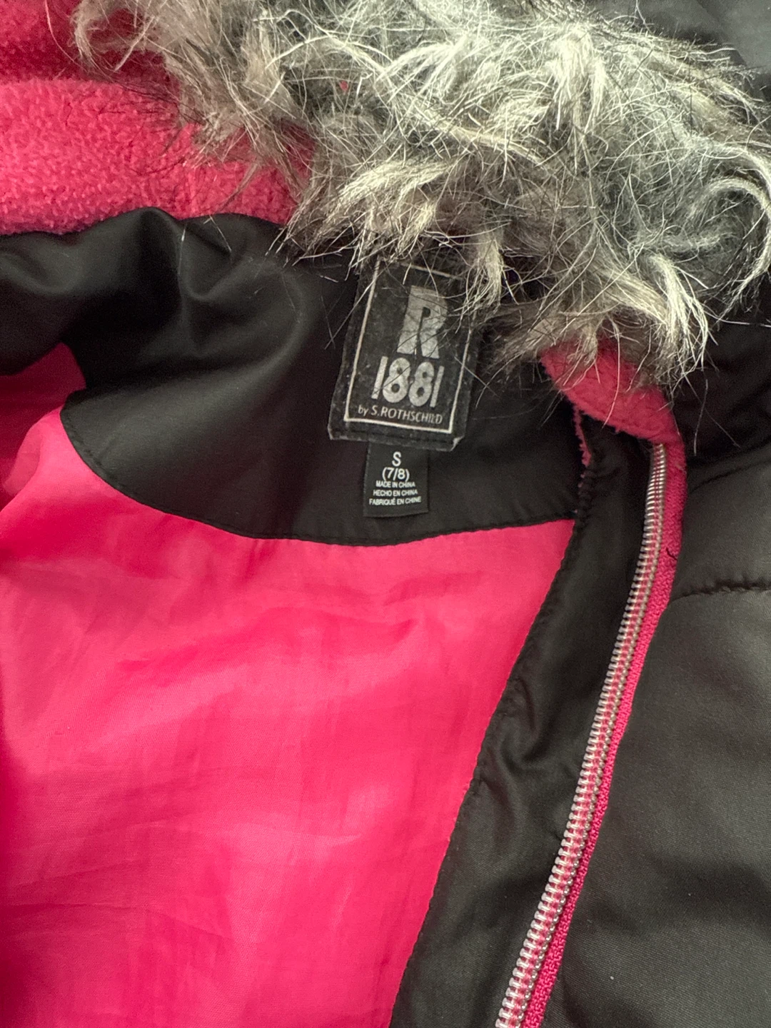 Rothschild Black Puffer Jacket - Size S size L girls - photo 2