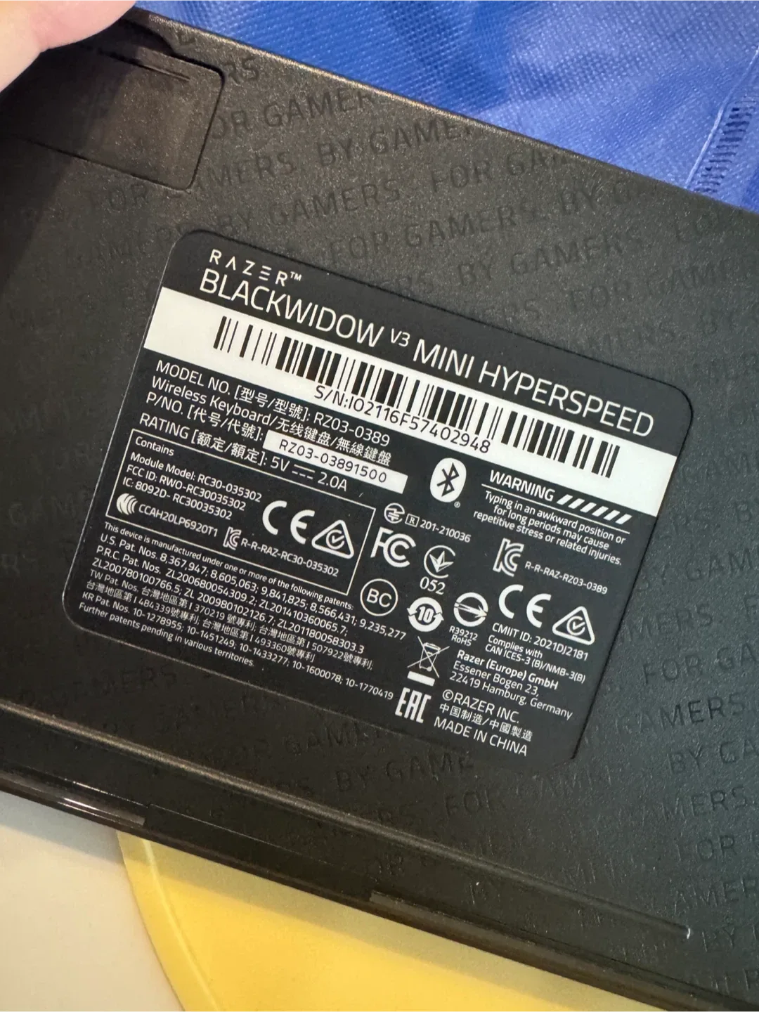 Razer BlackWidow V3 Mini HyperSpeed Keyboard image indicator(2)