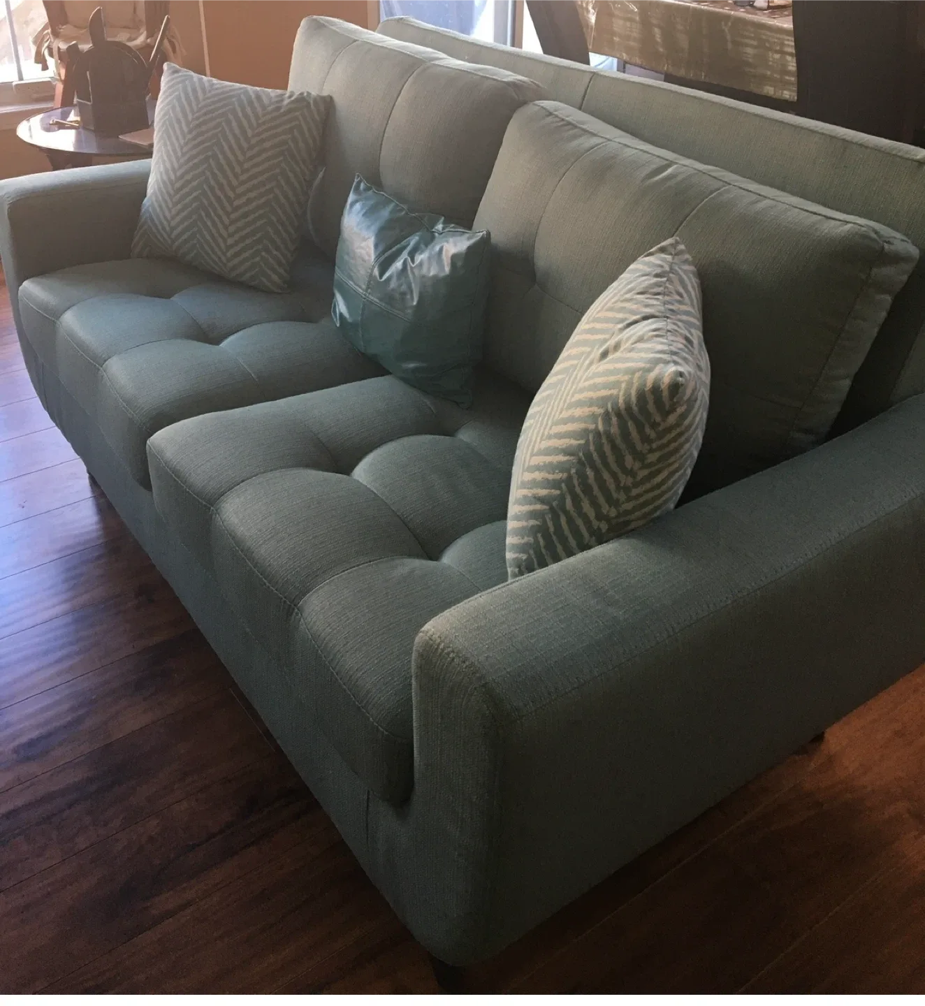 Teal Sofa and Armchair Set 3 pieces image indicator(2)