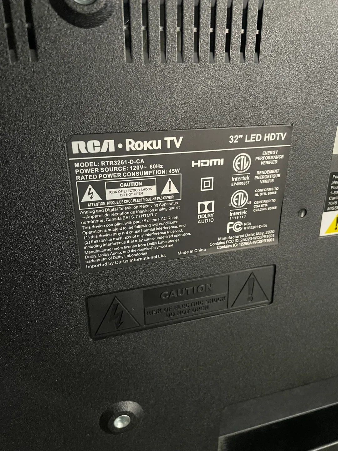 32" RCA Smart TV image indicator(5)