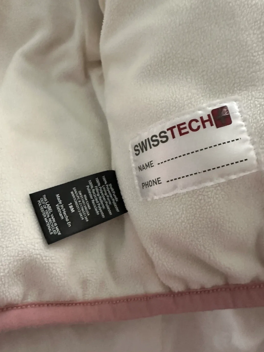 Swiss Tech 18M Pink Puffer Jacket image indicator(3)