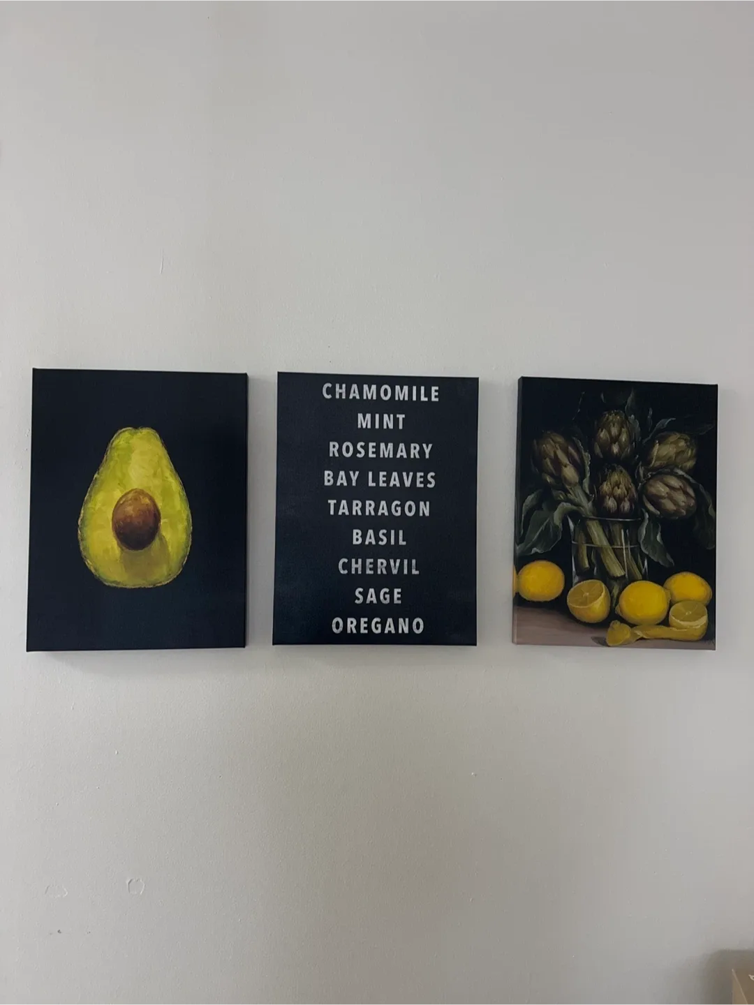 Avocado, Herbs, Artichokes & Lemons Wall Art thumbnail