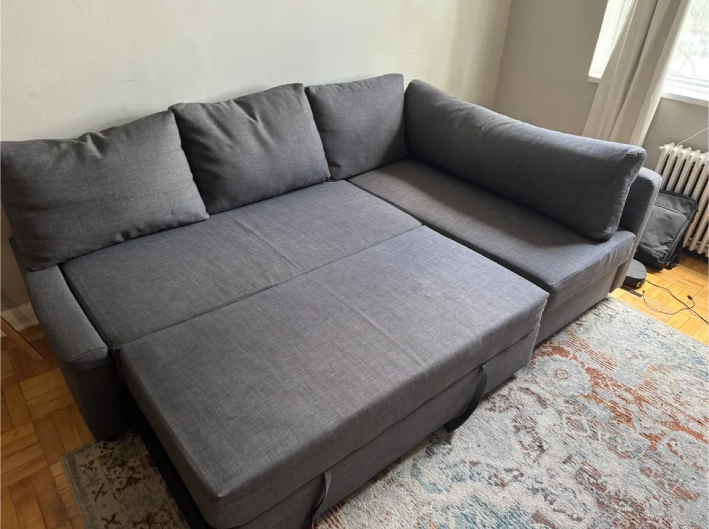 IKEA Friheten Sleeper Sectional Sofa - Grey image indicator(3)