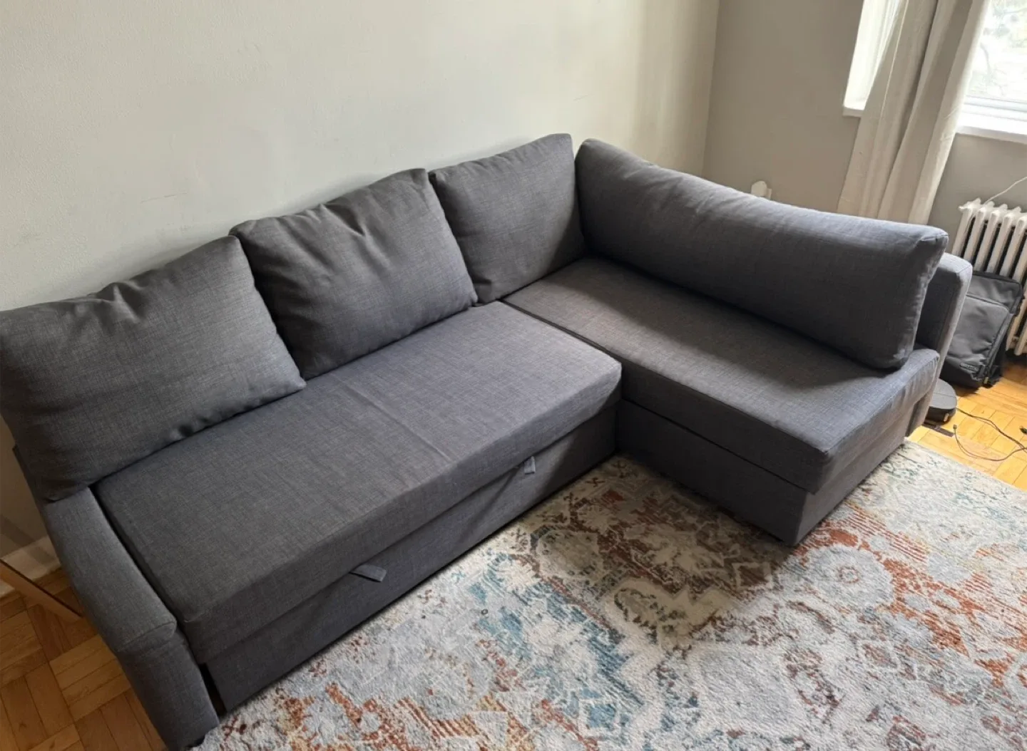 IKEA Friheten Sleeper Sectional Sofa - Grey image indicator(2)