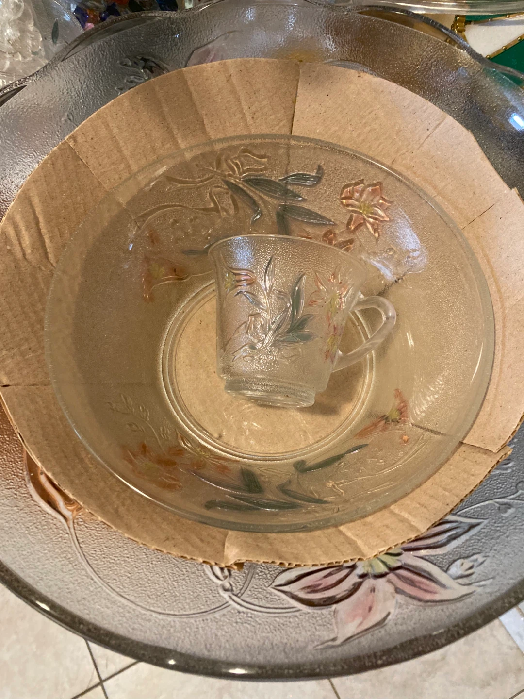 Vintage Punch Bowl Set with Cups - photo 2