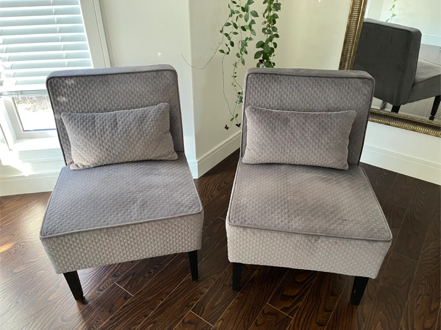 Grey Accent Chairs (Set of 2)