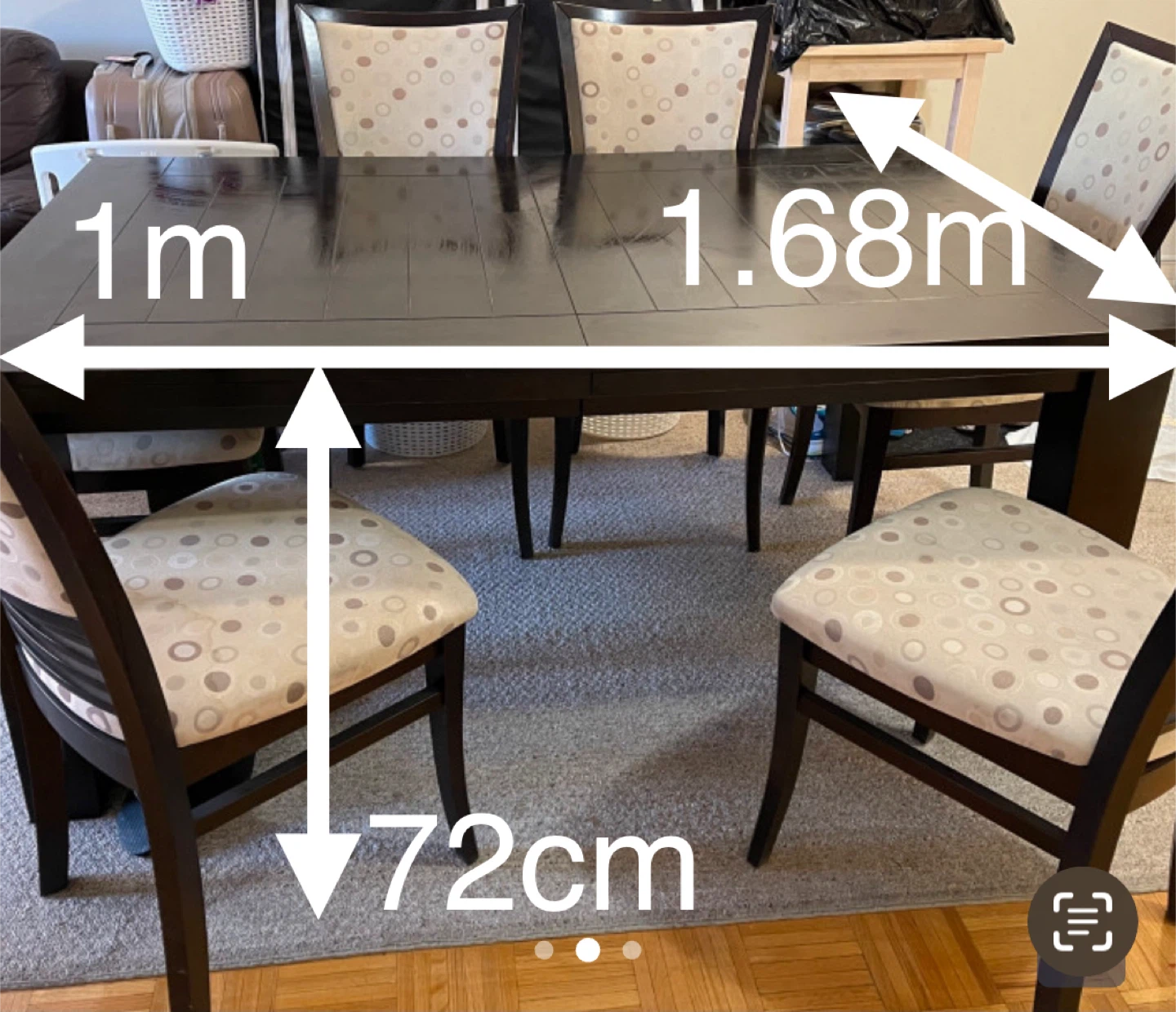 Extendable Solid Wood Dining Table Set with Chairs - photo 4