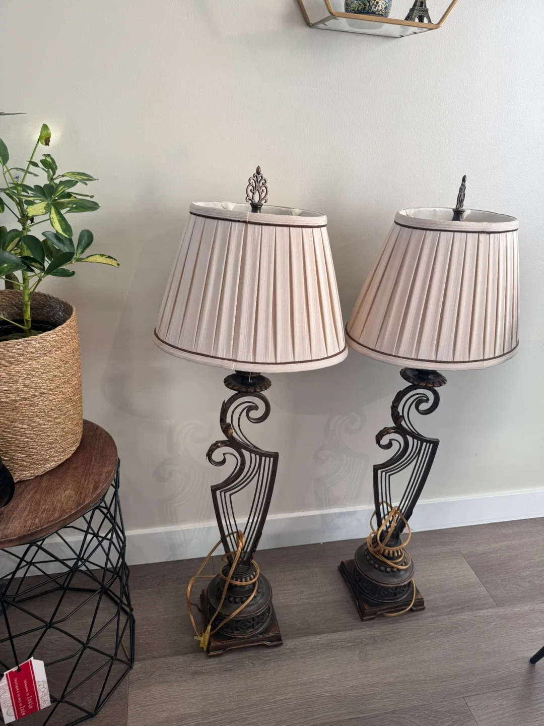 Pair of decorative lamps