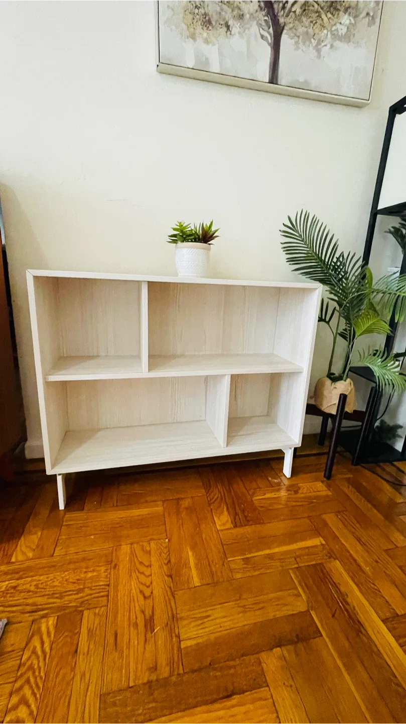 White Wooden Shelf ( Moving Out)