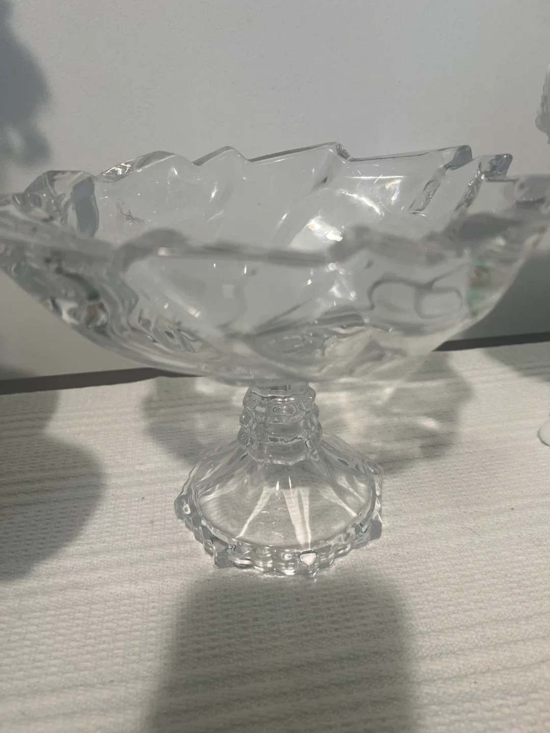 Clear Glass Pedestal Candy Dish image indicator(2)