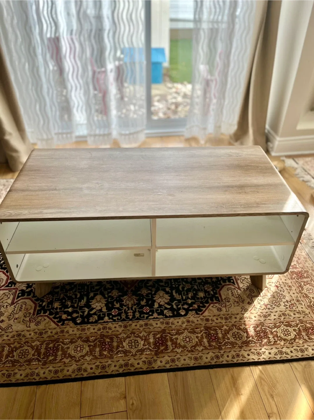 Wood Coffee Table with Storage