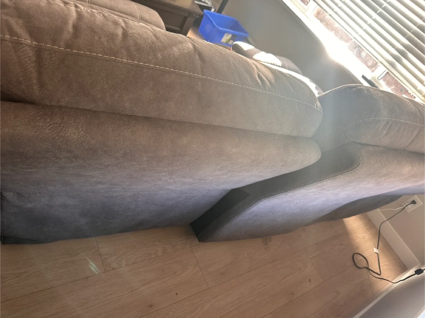 Grey Reclining Sofa image indicator(6)