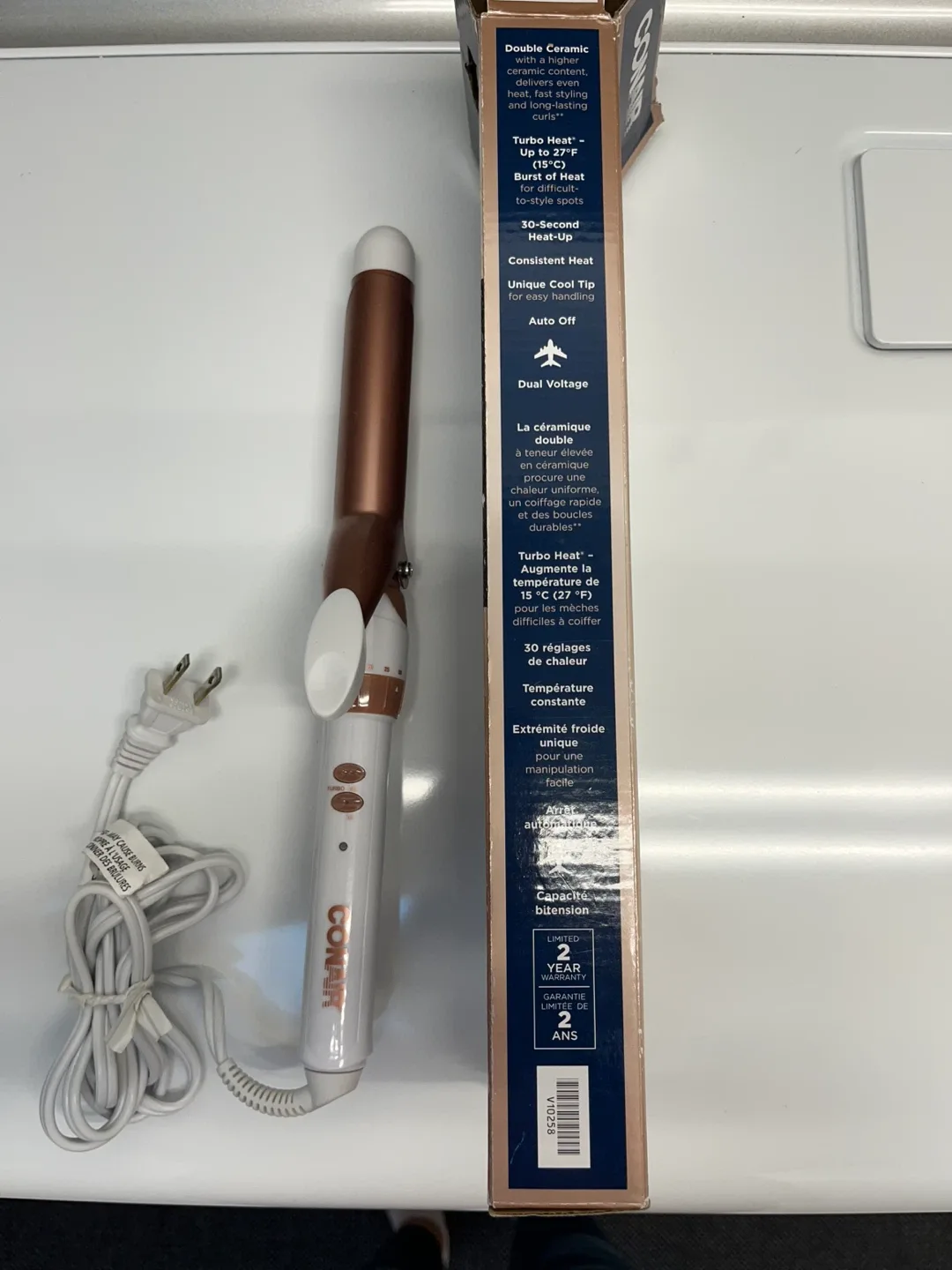 Conair Double Ceramic 1-inch Curling Iron image indicator(2)