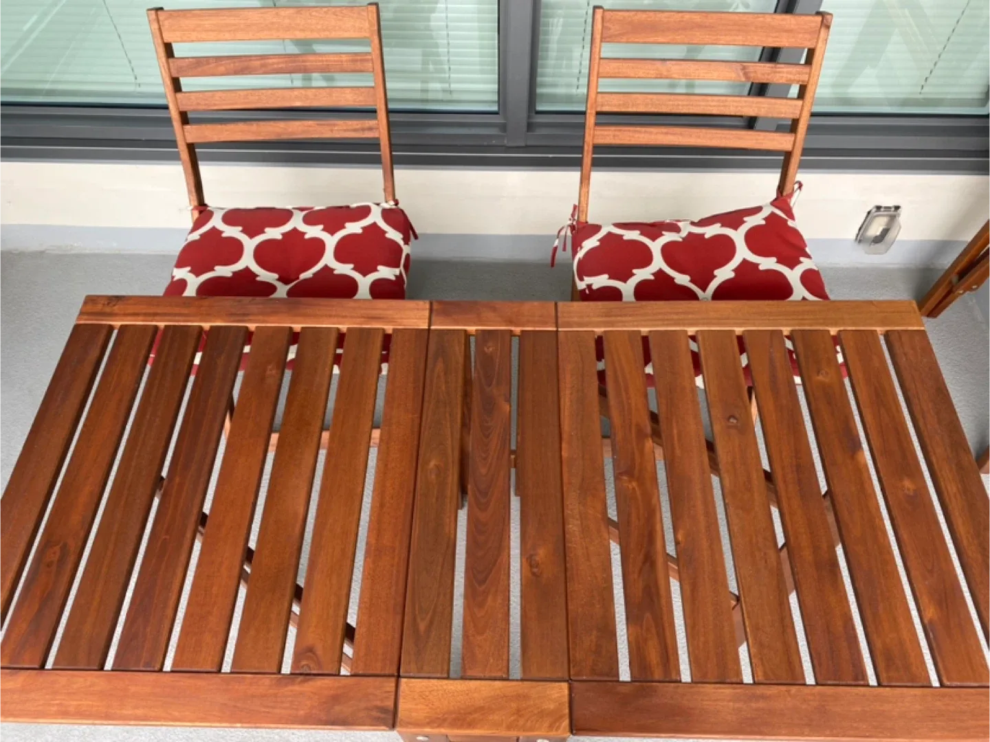 Outdoor Patio Furniture- 1 Table and 2 Chairs