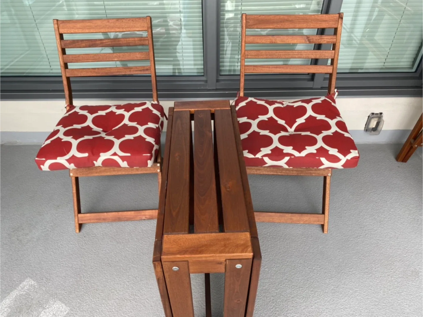 Outdoor Patio Furniture- 1 Table and 2 Chairs image indicator(4)