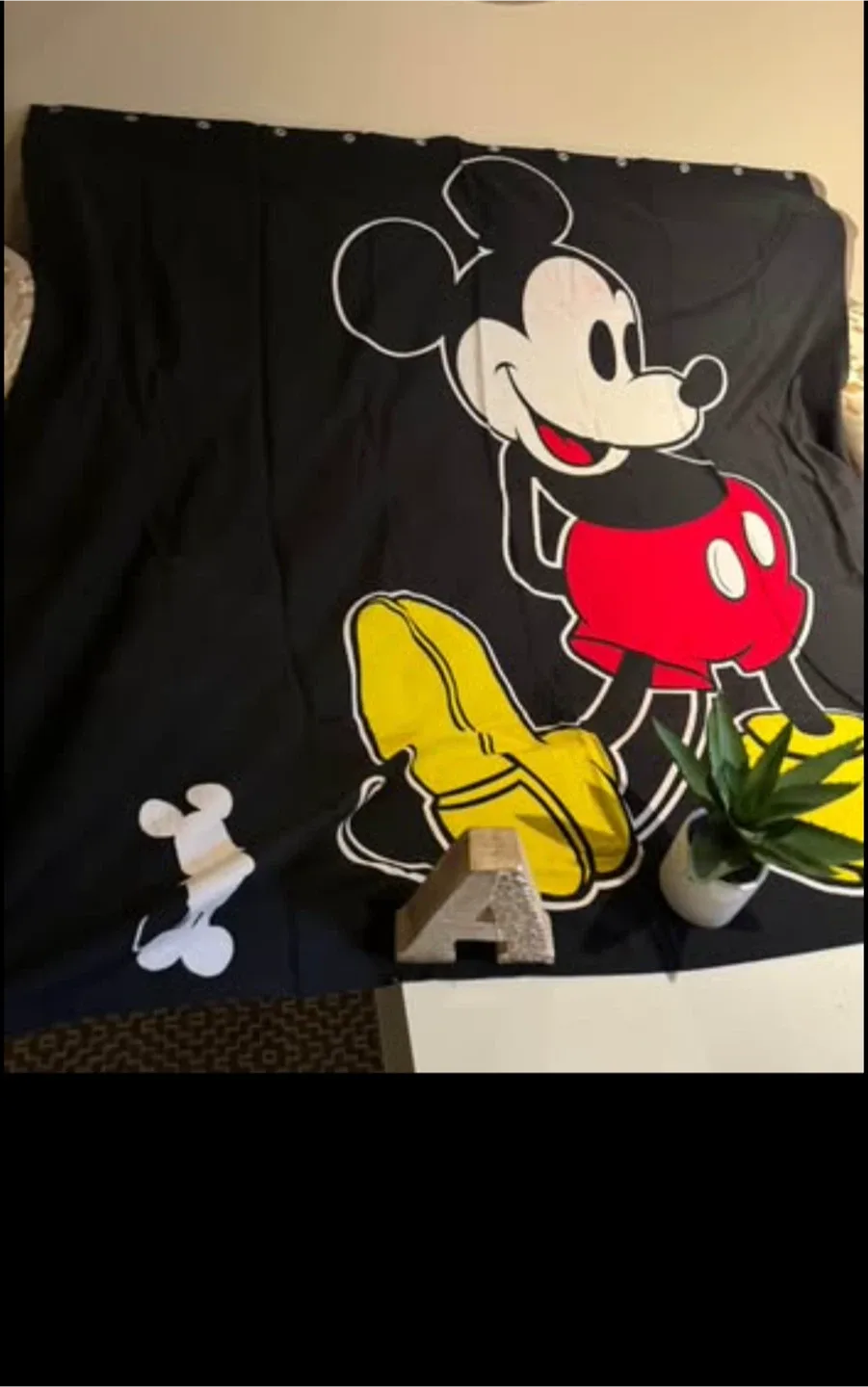 Mickey Mouse Curtain - Black image indicator(2)