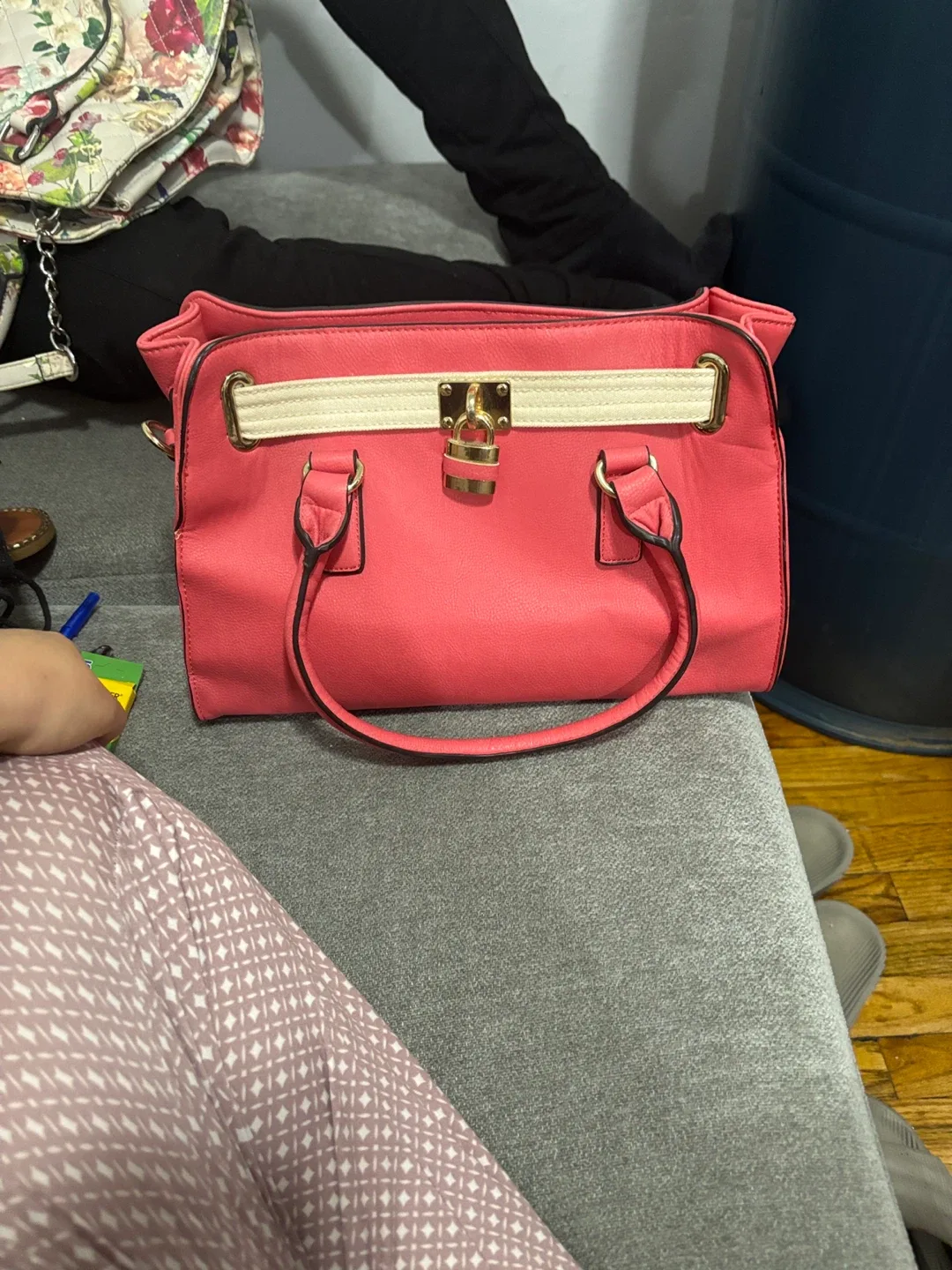 Charming Charlie Coral Handbag