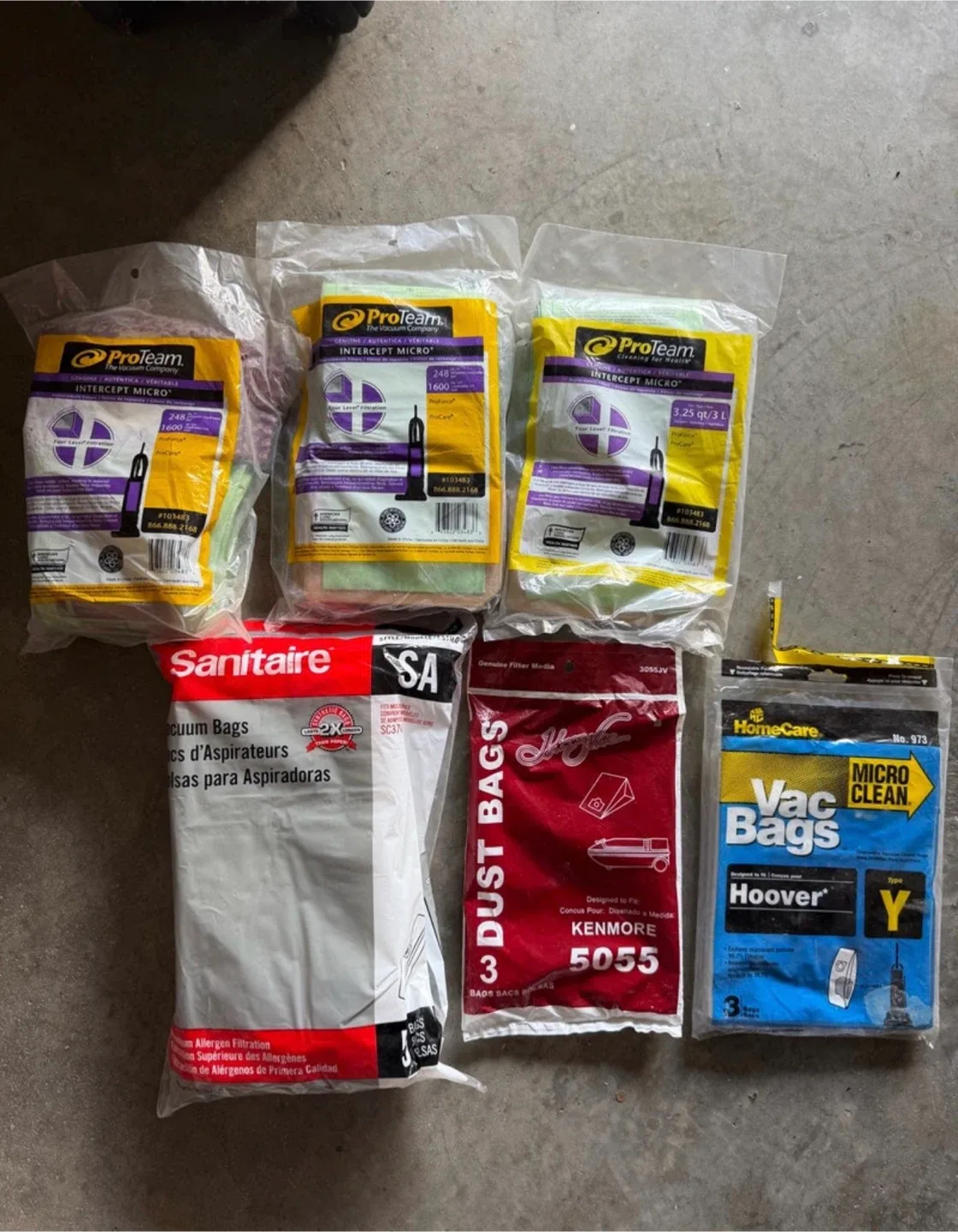 Vacuum Cleaner Bags - ProTeam, Sanitaire, Hoover