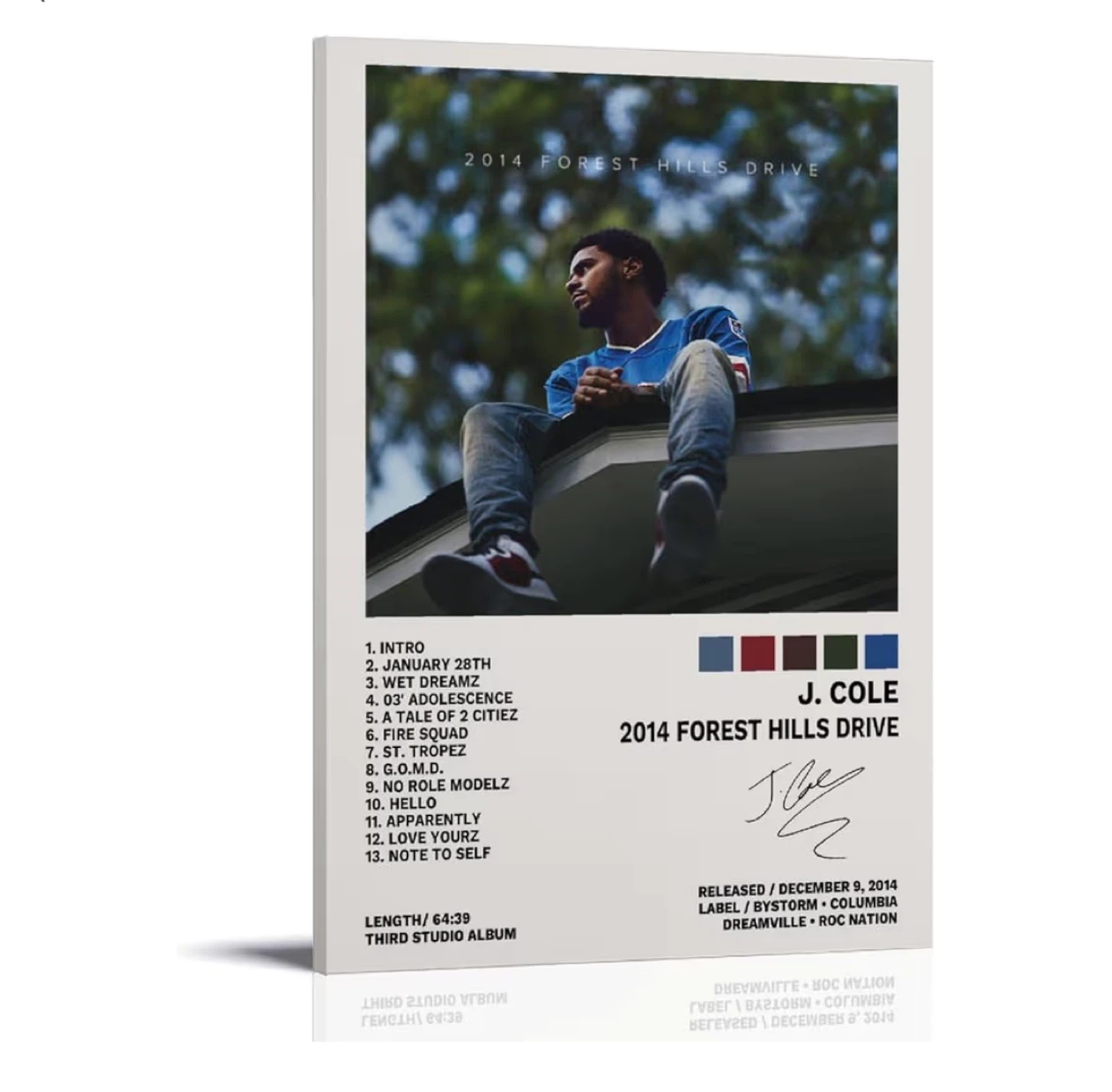 J. Cole - 2014 Forest Hills Drive Poster 24"x16" - photo 2