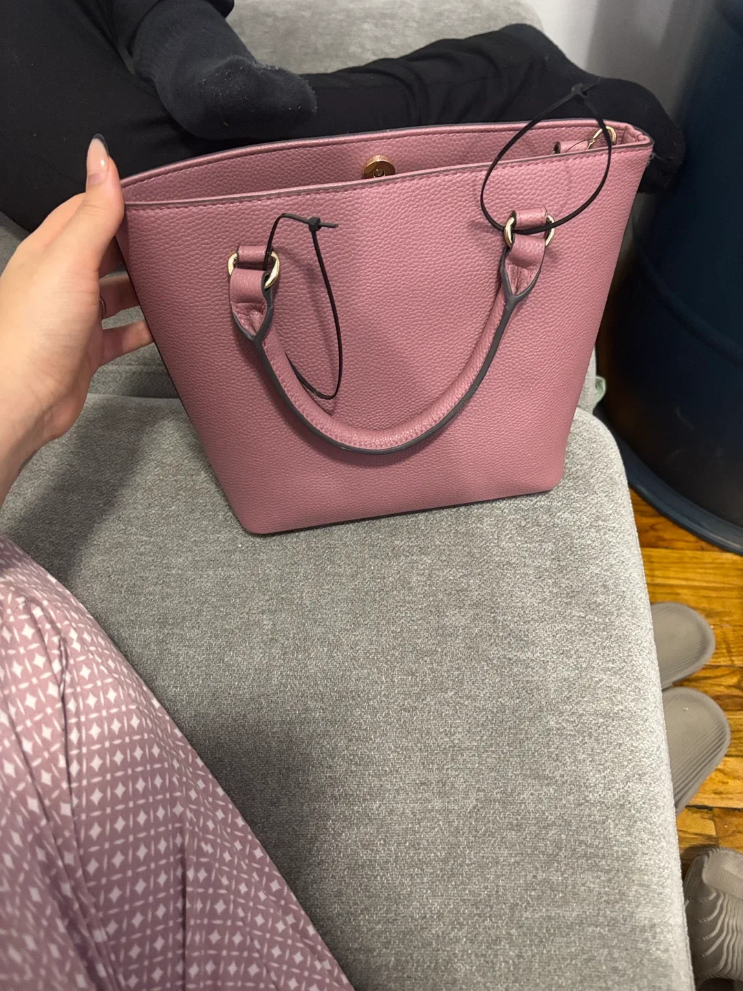 Nanette Lepore Mauve Vegan Leather Handbag image indicator(5)