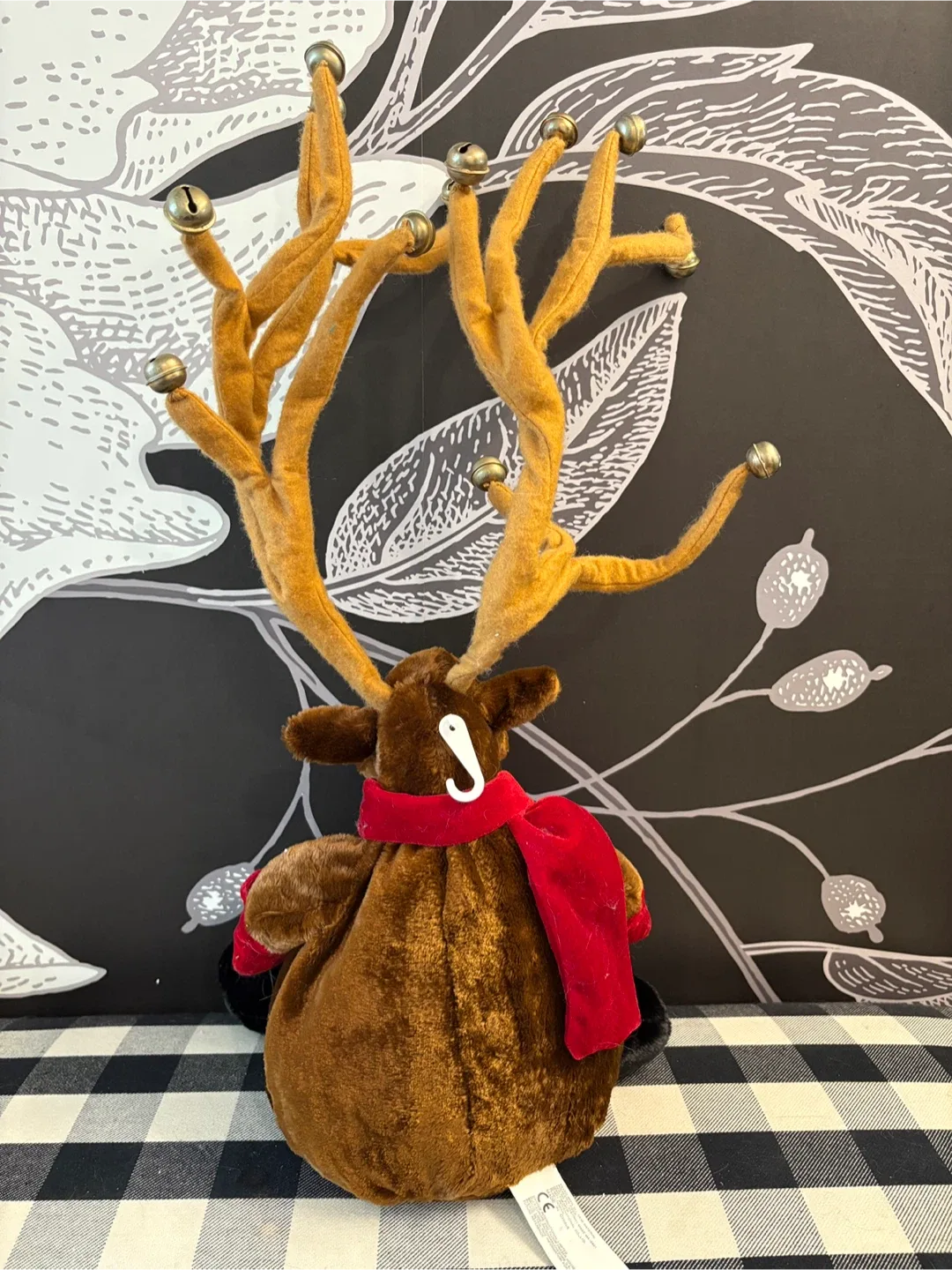 Animated Reindeer Plush with Bells image indicator(4)