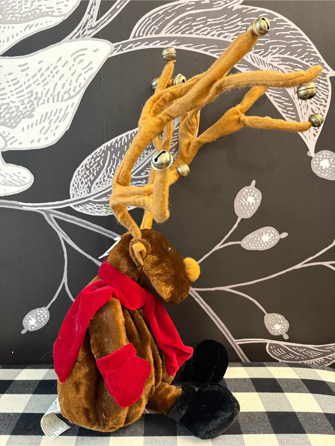 Animated Reindeer Plush with Bells image indicator(3)