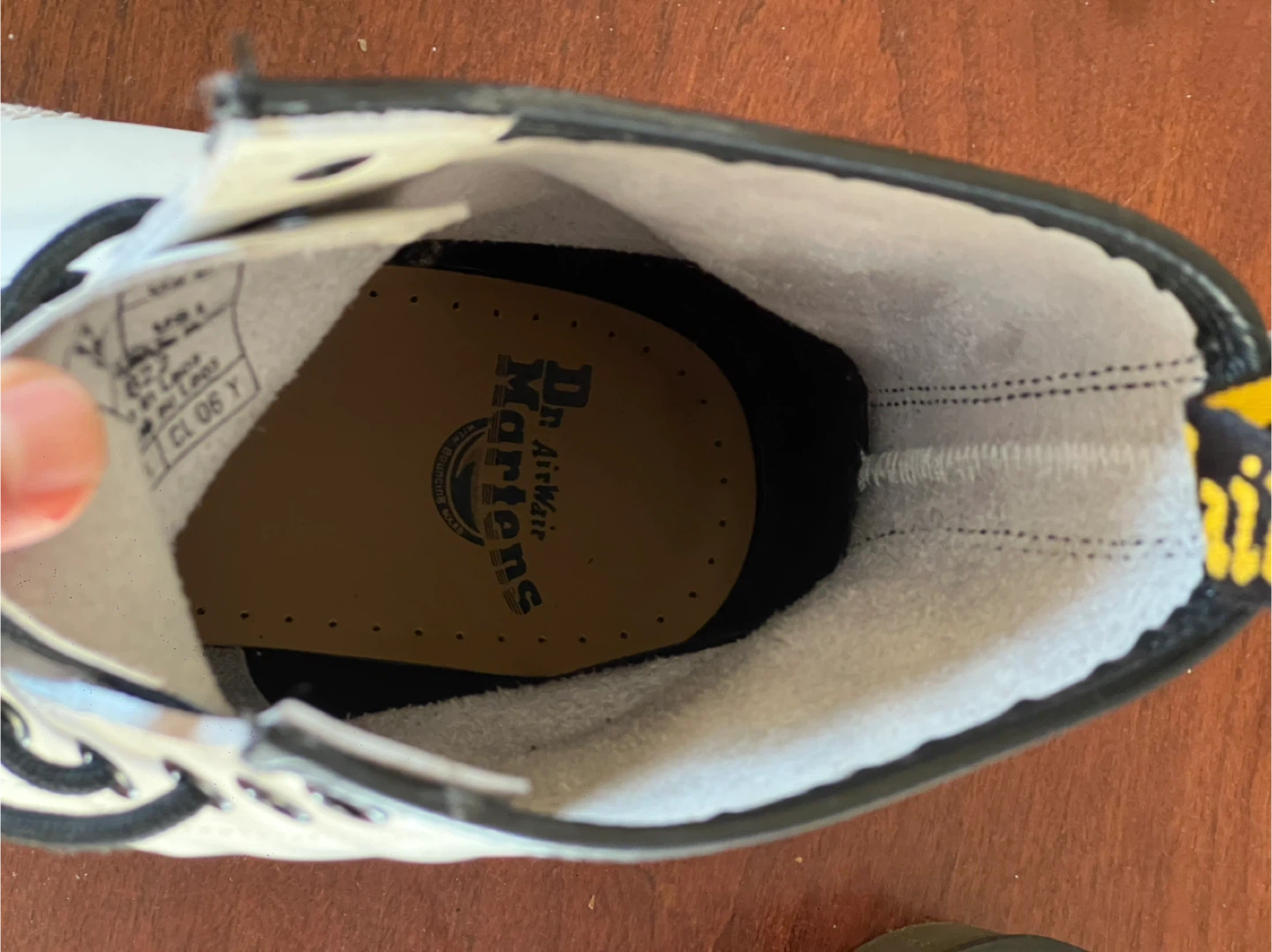 Dr. Martens 1460 White Smooth Leather Boots - US 12 - photo 4